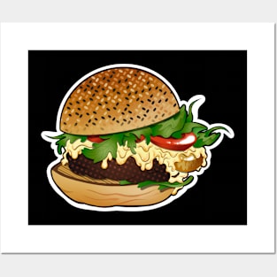 Veggie Burger Posters and Art